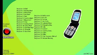 Samsung SGH-E610 Ringtones/SMS Tones on MCP-MA7! (2004)