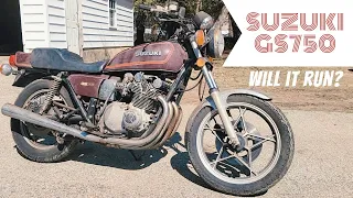 Neglected 1978 Suzuki GS750, Will it run?