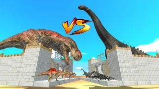 Dino War, Carnivore Dinosaurs Vs Dark Herbivore Dinosaurs - Animal Revolt Battle Simulator