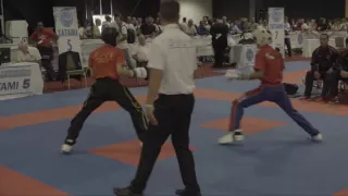 Anis Trique v Kameron Bains Doyle WAKO Junior and Cadet World Championships 2016