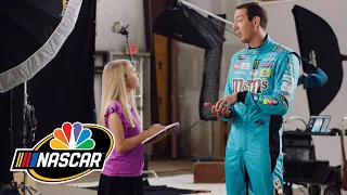 Kid reporter asks hard-hitting questions to NASCAR stars | Motorsports on NBC