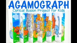 Agamograph Optical Illusion Project for Kids