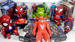 Unboxing 21 Set Hulk smash, Captain Amerika, Spider-Man, Thanos, Batman, Ironman Avengers smash