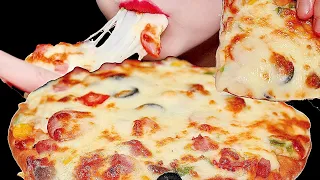 ASMR CHEESE BOMB COMBINATION PIZZA 콤비네이션 피자 MUKBANG EATING SOUND