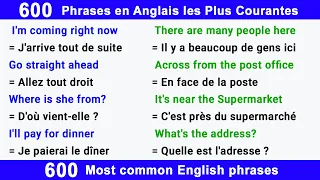 600 Phrases en Anglais les Plus Courantes ► 600 Most common English Phrases