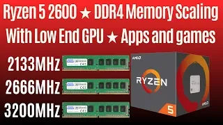 Ryzen 5 2600 Memory Speed Scaling ★ 2133 vs 2666 vs 3200