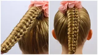 How to: Knot /Ladder Braid Tutorial by LittleGirlHair | Little girls hairstyles #94 #LGH