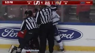 Luke Witkowski vs MacKenzie Weegar Sep 26, 2019