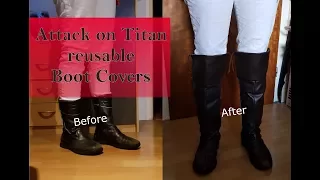 Tutorial - Attack on Titan reusable Boot Covers