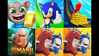 Talking Tom Gold Run, Sonic Dash, Join Clash 3D, Jumanji: Epic Run, Oddbods Turbo Run - iOS, Android