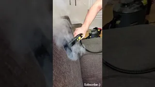 #shorts How to deep clean dirty sofa at home II Satisfying sofa clean vacuum and steam