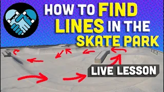 How to Find a Line in Bowls & Skate Parks on your skateboard part 1
