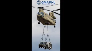 Chinook helicopter slingery with a Mercedes car #shorts