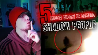 GHOST Caught On Camera? : 5 SHADOW PEOPLE | NUKES TOP 5 REACTION | This one made me JUMP !