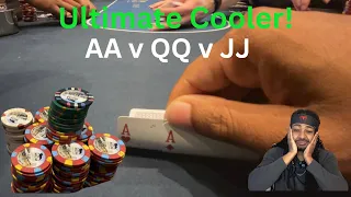 CRAZY Setup Hands! Aces v Queens v Jacks | $1/$3/$6 Poker Vlog