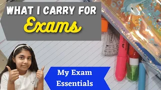 Exam Essentials | What to Carry For Exams | Video for students