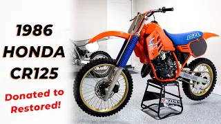 Restoring a DONATED Motocross Bike from a Viewer! 1986 Honda CR125