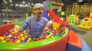 Blippi Learns at the Indoor Playground | Educational Videos for Toddlers