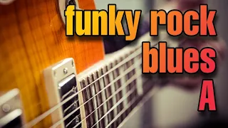 Funky Rock Blues in A - 12 Bar Guitar Backing Track - 89bpm