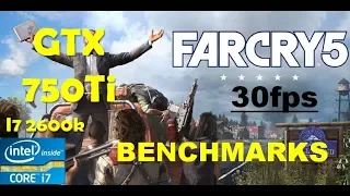 Far Cry 5 GTX 750Ti 30 fps Locked Gameplay Benchmarks