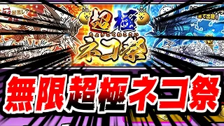 マジ！？超極ネコ祭が無限開催！早速ガチャに挑戦してみた！【ふたりで！にゃんこ大戦争】#35