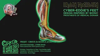 MOTION MAIDEN 🚧 Iron Maiden - Somewhere in Time CREATION PROCESS (Cyber-Eddie's feet)