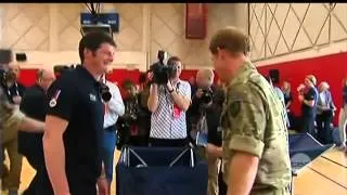 Prince Harry supports wounded soldiers
