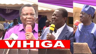 WATCH FULL DRAMA IN VIHIGA AFTER RAILA ODINGA, ATWOLI AND MUDAVADI MET FACE TO FACE IN A BURIAL!