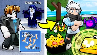 Spending 5000 BONES For MYTHIC DEVIL FRUIT In Blox Fruits (Roblox)