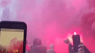 Liverpool Fans Greet Man City Coach! | Liverpool 3-0 Man City | Champions League Quarter Final