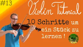 Geige/Violine lernen für Anfänger - Ein neues Stück lernen, so schaffst du es! | Tutorial #13