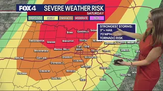 Dallas weather: Severe weather potential on Saturday, April 27