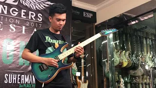 1st Place Winner of Ibanez Flying Fingers Indonesia 2017 Akbar Ajie