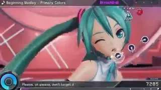 Hatsune Miku: Project DIVA X - "Beginning Medley - Primary  Colors" (HARD Perfect)
