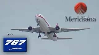 Meridiana/Air Italy Boeing 767-300 Takeoff at New York JFK Int'l Airport