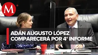 Adán Augusto López comparecerá con motivo de lV informe de gobierno