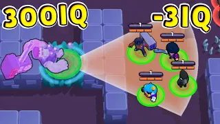 300 IQ ФРЭНК vs -3 IQ НУБЫ !! Смешные Моменты Brawl Stars #56