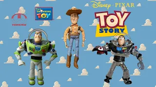 1996 Toy Story Talking 16" Woody and 12" Talking Buzz Lightyear Action Figures Thinkway Commercial