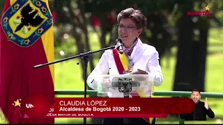 Con un sentido discurso, Claudia López habló de las frustraciones de los capitalinos