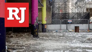 Las Vegas Strip flooding at Linq parking garage