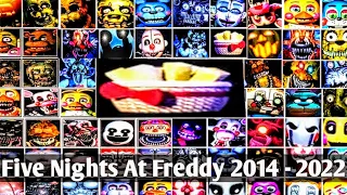 All FNAF Jumpscares In 4 Minutes (2014 - 2022) | FNAF 1, 2, 3, 4, SL, 6, UCN, HW, SB