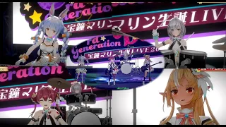 【宝鐘マリン】Angel Beatsで歌われた「Crow Song」【ホロライブ/兎田ぺこら/白銀ノエル/不知火フレア/宝鐘マリン】