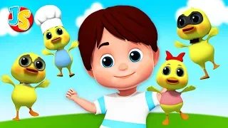 Funny Little Ducks | Ducks Song For Children | Baby Nursery Rhyme by Junior Squad