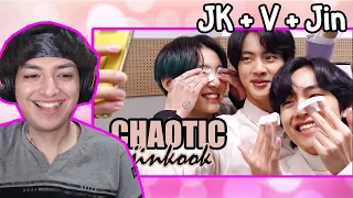 Taejinkook The Most Chaotic Trio - Reaction