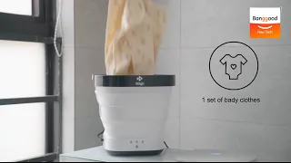 Xiaomi Moyu Foldable Washing Machine 2021 丨UV Disinfection Sterilization - Banggood New Tech