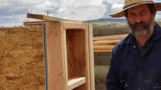 Building forms for rammed earth wall construction