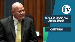 Motion of Debate - Review of the University of the South Pacific 2017 Annual Report
