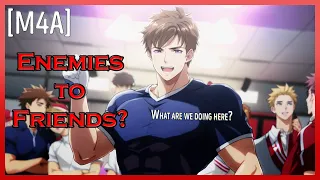 [M4A] ENEMIES TO FRIENDS? - ASMR Roleplay [Tsundere Jock Speaker] [Helpful Nerd Listener]