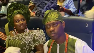 SEE HOW BIMPE AND LATEEF SAT TOGETHER AT ODUNLADE ADEKOLA MOVIE PREMIERE OF ORISA