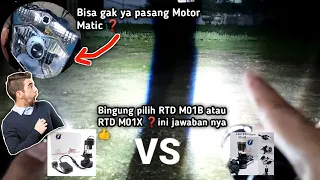 LED RTD M01B VS RTD M01X‼️Mini projector H4 Cars and Motorcycles, which light is it